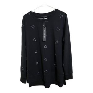 NWT Jane + Delancey Flowy Heart Blouse M/L